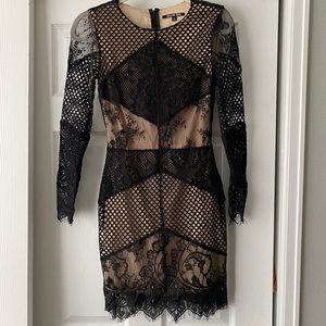 Gianni Bini black lace dress, mid length